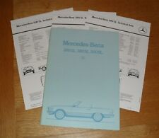 Mercedes Benz SL R107 Brochure - 1982-1983 280SL 380SL 500SL - UK Market Issue