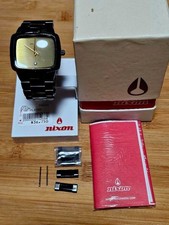 Nixon The Player Watch Quartz Analog Black Stainless steel band With accessories