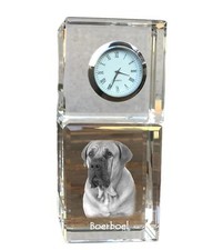 Boerboel - Kristalluhr Avec