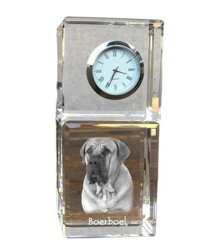 Boerboel horloge cristal - en,