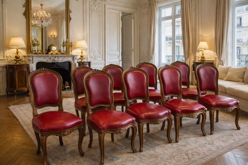 Lot chaises style louis - de,