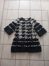 Manteau détails fausse fourrure imprimé pied de poule JUS D'ORANGE T 3