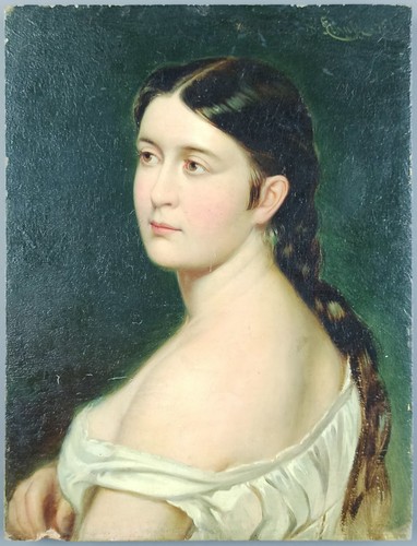 Ancien tableau portrait de - ancien,