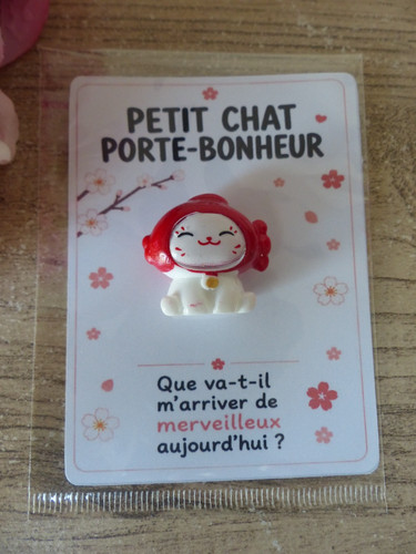 Mini chat porte‑bonheur