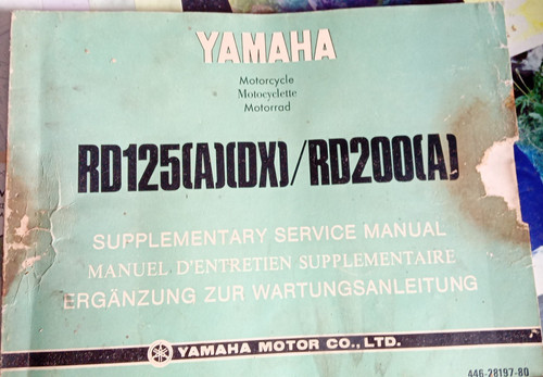 Yamaha rd125 rd200 supplément - yamaha,