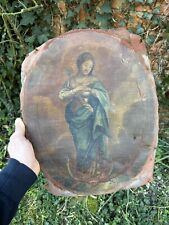Oil On Canvas Holy Virgin 18th Century & Painting & Mary & 18th Eme