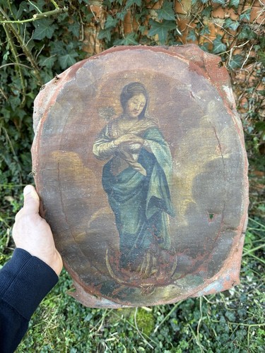 Huile sur toile - huile, sainte
