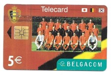 RARE / CARTE TELEPHONIQUE - FOOTBALL EQUIPE BELGIQUE DIABLES ROUGES / PHONECARD