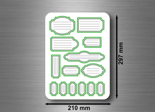 Sticker autocollant etiquette
