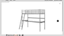 LIT MEZZANINE METAL 1 PERSONNE 90X190 - IKEA