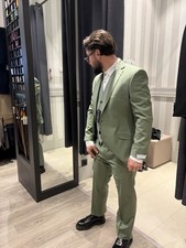 Costume homme 3 pièces vert