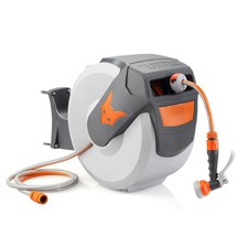 Dévidoir mural automatique 30m tuyau arrosage pivotant FX-WSA30