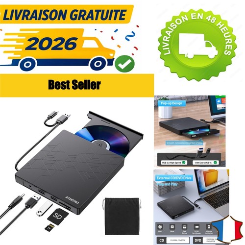 Origbelie lecteur dvd - origbelie, cd