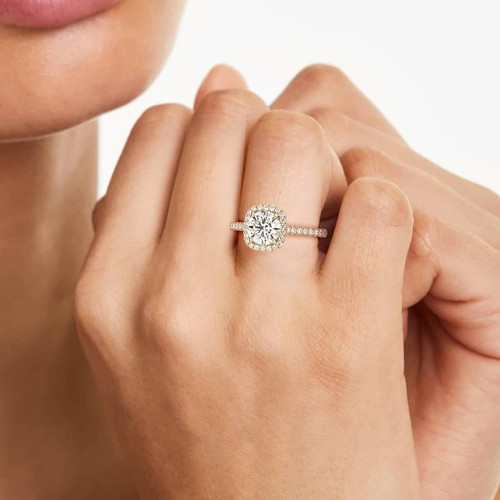 Bague diamant taille ronde