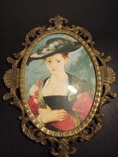 Ancien cadre photo ovale en