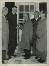 1961 Press Photo Reverend gets keys to new house in East Greenbush, New York