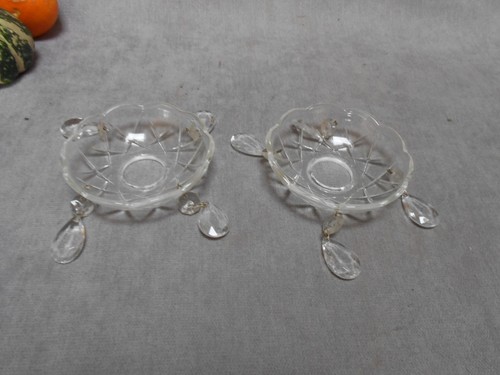 Paire ancienne bobèches - paire,