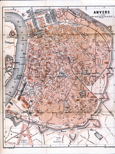 Anvers antwerpen 1885 plan - anvers,