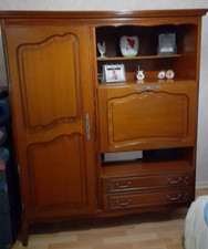 Armoire secrétaire en chêne