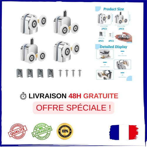 Roulettes porte douche - de,