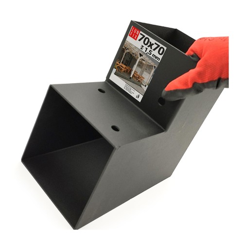 Support poteau bois angle - bois, 90°