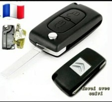 Coque Clé Citroën CE0523 2 Boutons C2 /C3 /C4 / C5/ Picasso lame sans rainure 