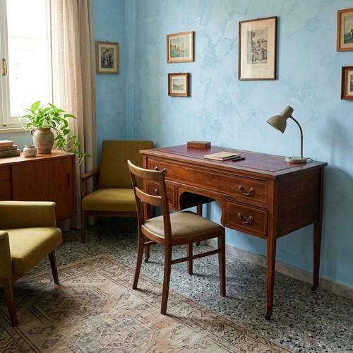 Bureau ancien acajou - bureau, Ébène