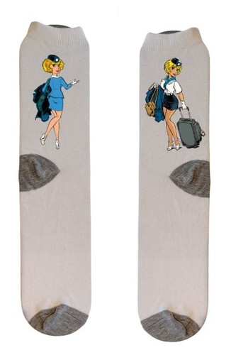 Chaussettes décorées natacha - chaussettes,