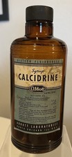 Vintage Abbott Labs. CALCIDRINE Medicine Bottle. Nembutal & Ephedrine EMPTY