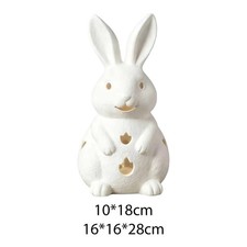 Bougeoir Lapin En Résine