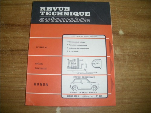 Revue technique rta - technique, honda