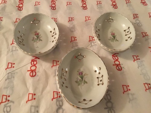 Ceramic oval dishes - oval, holes
