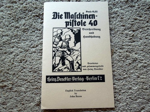 German ww2 mp40 manual 1941 - mp40,