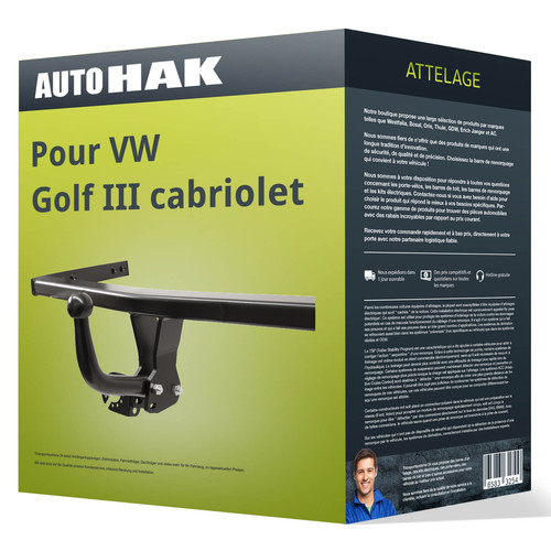 Attelage pour golf iii - vw,