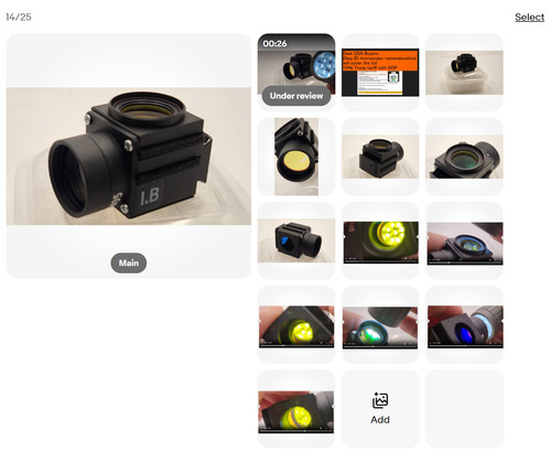 Cube filtre microcope - , à