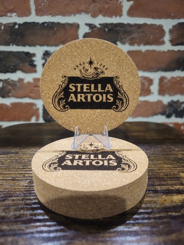 Lot sous verres liège gravés - lot,