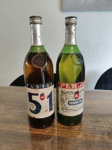 Ancienne bouteille pernod - bouteille,