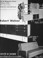 PUBLICITÉ 1957 ROBERT WOLNER