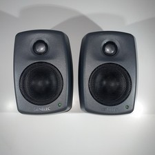 Genelec 8010A 3 inch Powered Studio Monitor Speakers No Stands (PAIR OF 2) Black