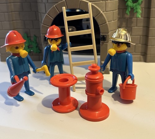 Playmobil vintage lot pompier - vintage,