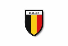 Patch ecusson termocollant bord brode drapeau imprime belgique belge