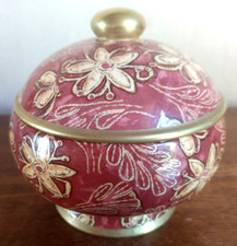 FAIENCE. BOÎTE SUCRIER VIDE