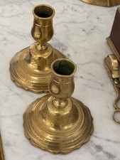 Paire de bougeoirs bout de