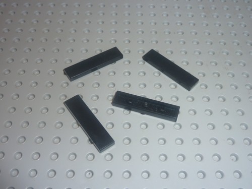 Lego black tile 1x4 ref - 4,