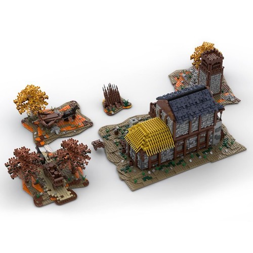Moc 43257 medieval court - moc-43257,