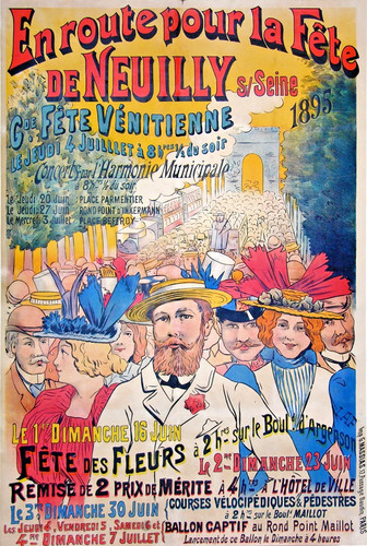 Affiche ancienne iap - fete, de