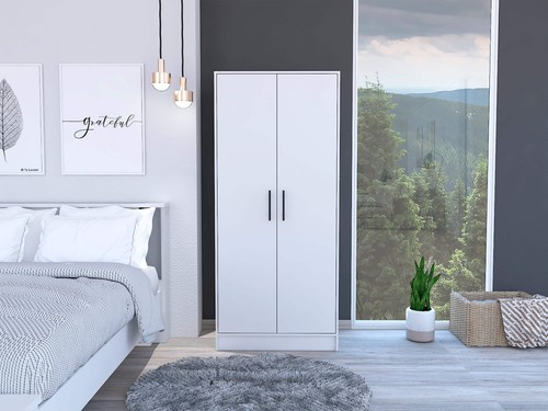 White double door - white,