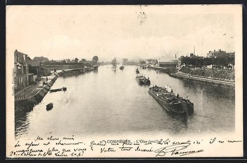 Cpa compiègne oise avec - cpa,