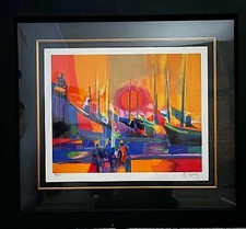 "PORT MAROCAIN" By Marcel Mouly  A Limited Edition Lithograph