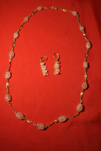 Chaine quartz rose - chaine, en